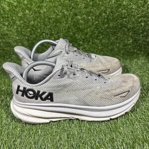 Hoka One One Mens Clifton 9 1127895 HMBC Gray Running Shoes Sneakers Size 10.5 D
